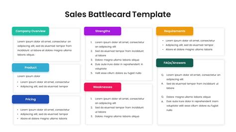 sales battle card powerpoint template|3 Free Sales Battle Card Templates .